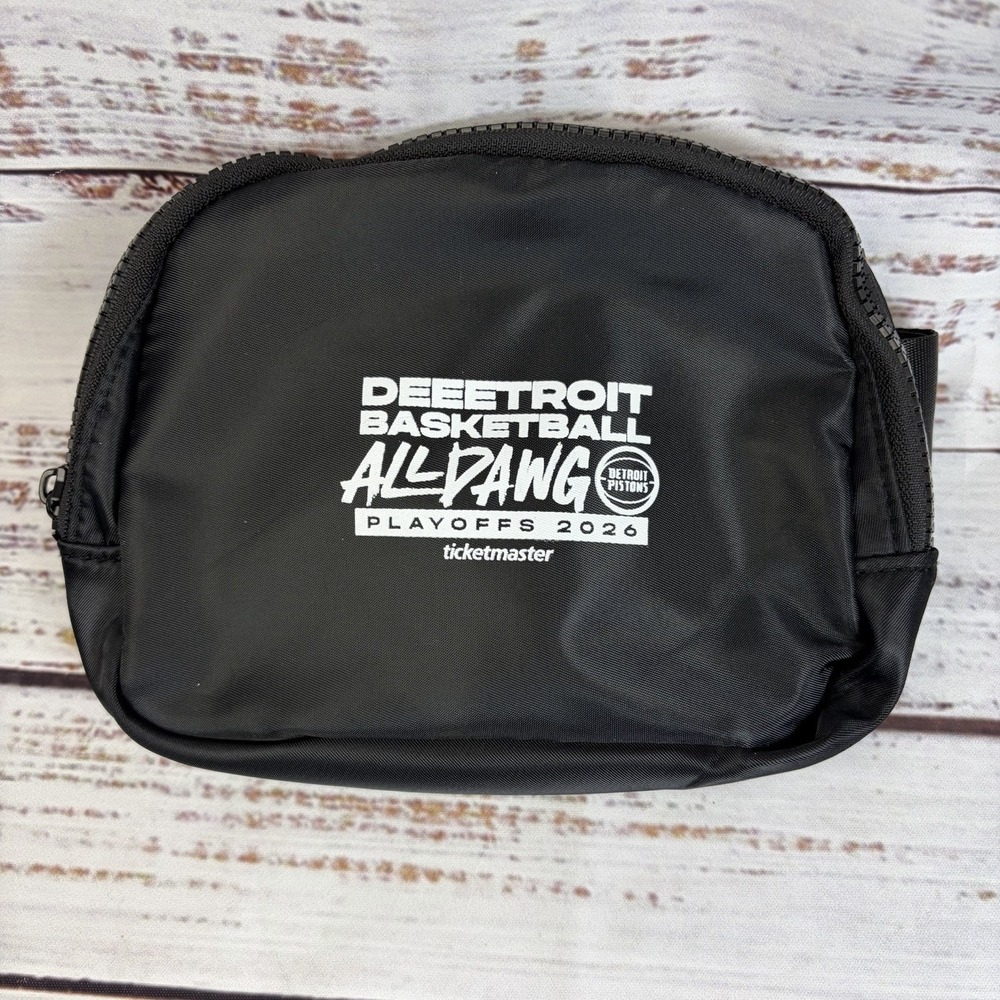 Detroit Pistons 2026 Playoffs Member Exclusive Black Fanny Pack / Belt Bag